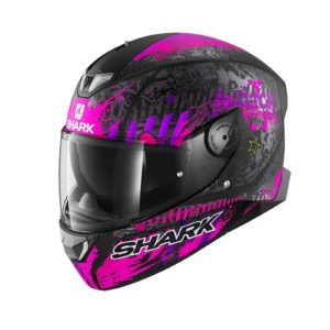 Casco Shark Skwal 2 Switch Riders 2 Negro Rosa