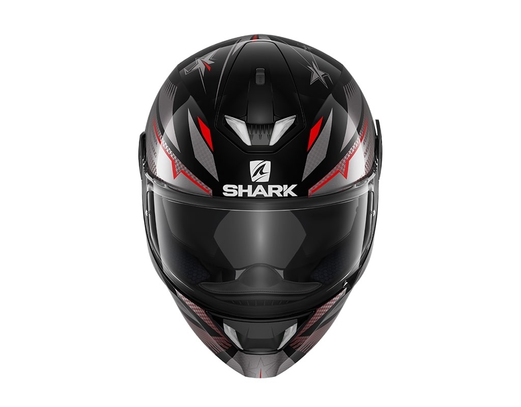 Casco Shark Skwal 2 Draghal Black Anthracite Red