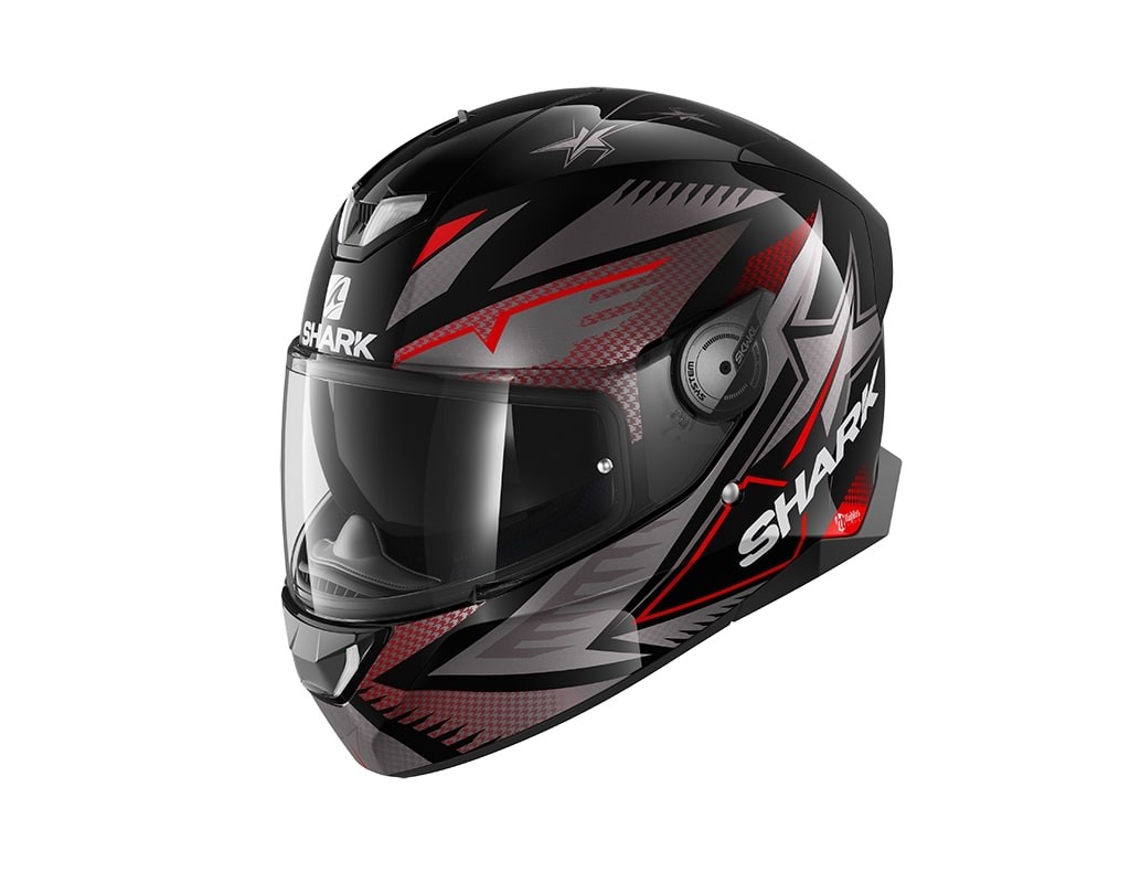 Casco Shark Skwal 2 Draghal Black Anthracite Red