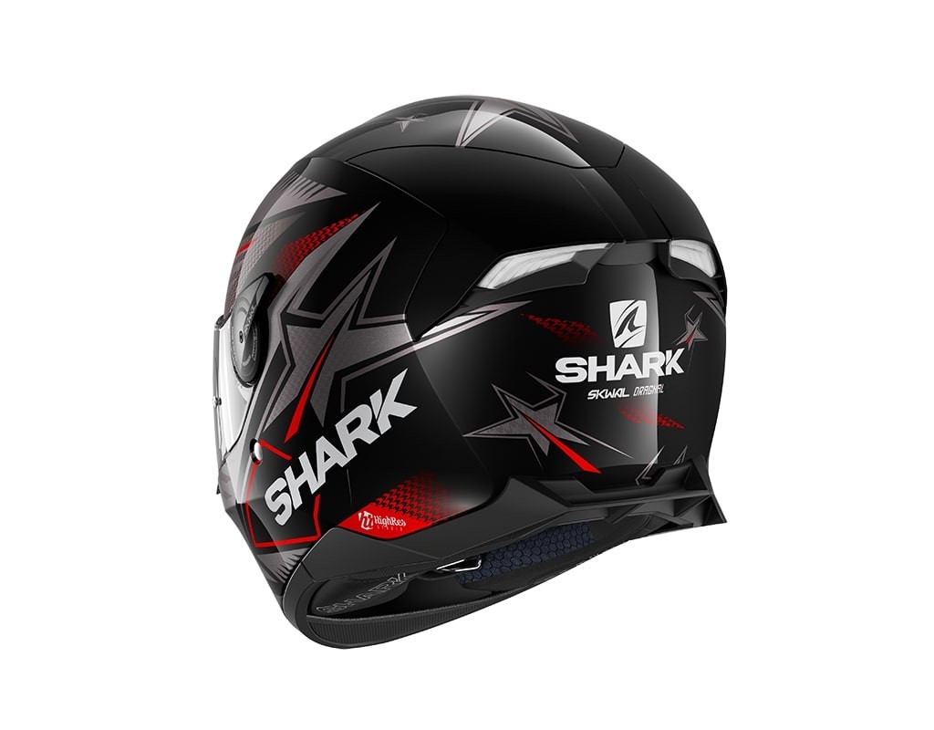 Casco Shark Skwal 2 Draghal Black Anthracite Red