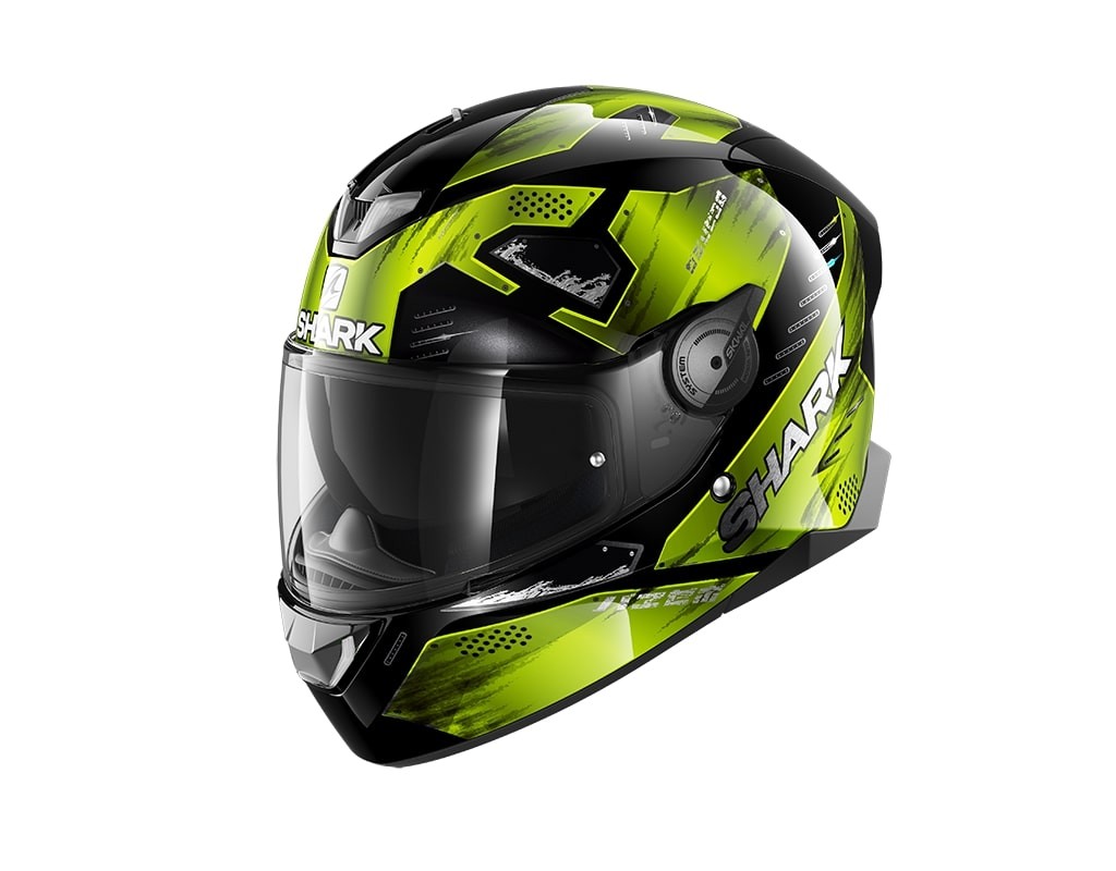 Casco Shark Skwal 2 VENGER Black Yellow Black