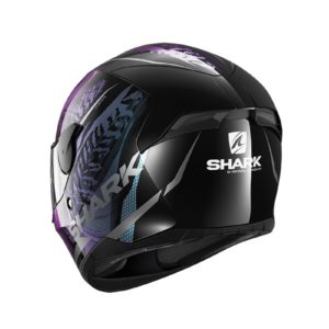 CASCO SHARK D-SKWAL SHIGAN Black Violet Glitter