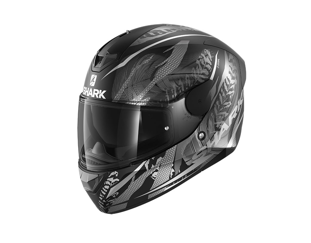 Casco Shark D-SKWAL SHIGAN Mat Black silver silver