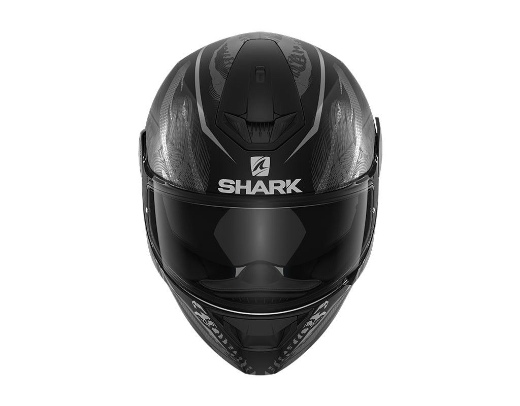 Casco Shark D-SKWAL SHIGAN Mat Black silver silver