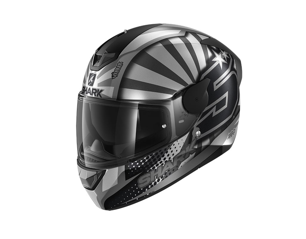 Casco Shark D-SKWAL ZARCO 2019 Mat Anthracite Silver Anthracite