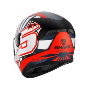 Casco Shark D-SKWAL ZARCO 2019 Mat Orange White Blue