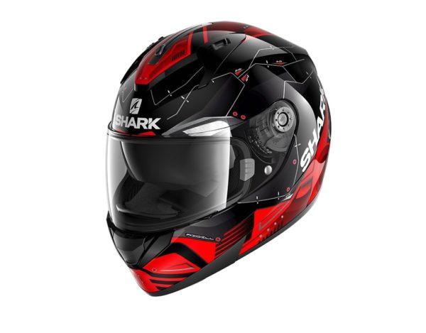 Casco Shark RIDILL 1.2 MECCA Black red silver