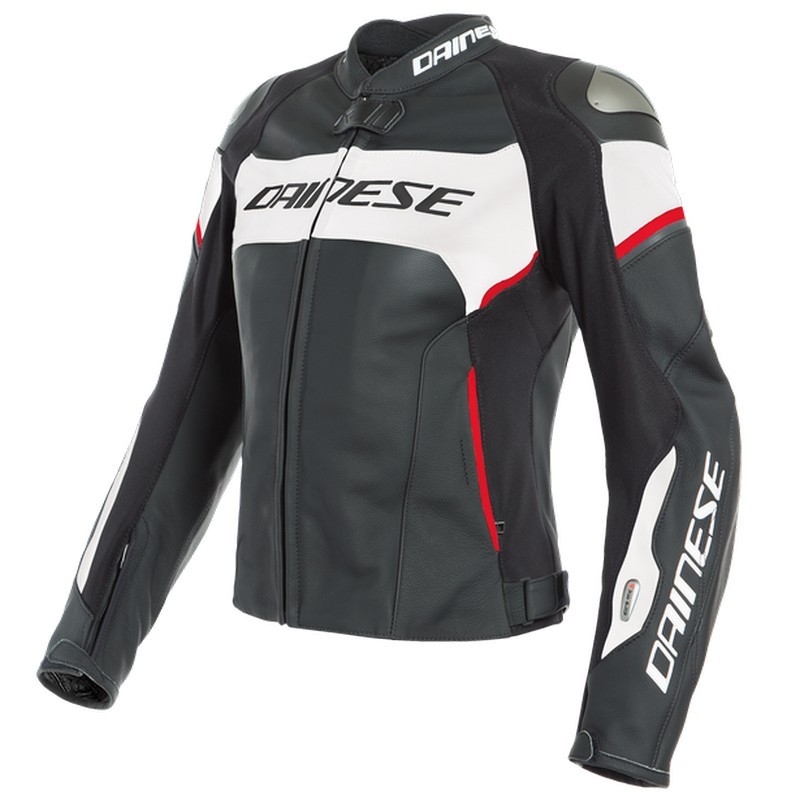 Chaqueta Dainese RACING 3 D-AIR LADY Black White Lava Red
