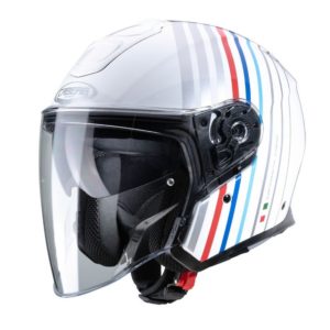 Casco CABERG FLYON BAKARI D6 WHITE/SILVER/BMW COLORS