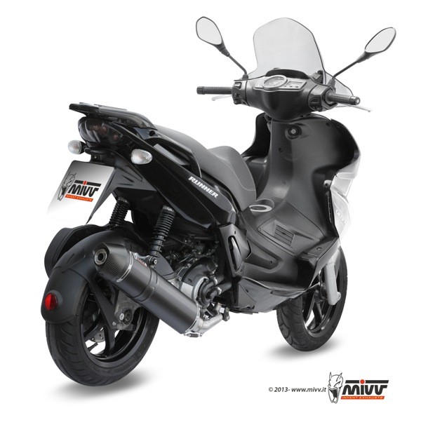 SISTEMA COMPLETO Mivv STRONGER STEEL BLACK Gilera Runner 200 2008 EN ADELANTE