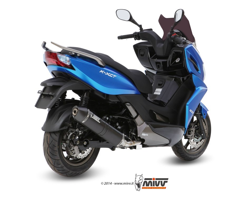 SISTEMA COMPLETO MIVV STRONGER STEEL BLACK Kymco K-XCT 300 (2012 EN ADELANTE)