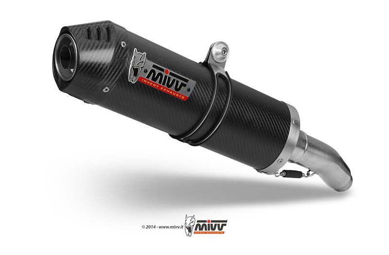 Escape MIVV OVAL CARBONO,COPA CARBONO Moto Guzzi BREVA 1100 (2005+)
