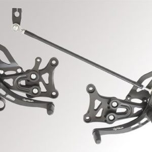 ESTRIBERAS LIGHTECH REGULABLES CON REPOSAPIES FIJOS PARA SUZUKI GSXR 1000 09