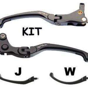 MANETAS - REPLACEMENT KIT FOR BRAKE AND CLUCHT LEVER (BRAKE LEVER ADJUSTABLE FROM RIGHT). ORIGINAL JOINT (J TYPE). LIGHT