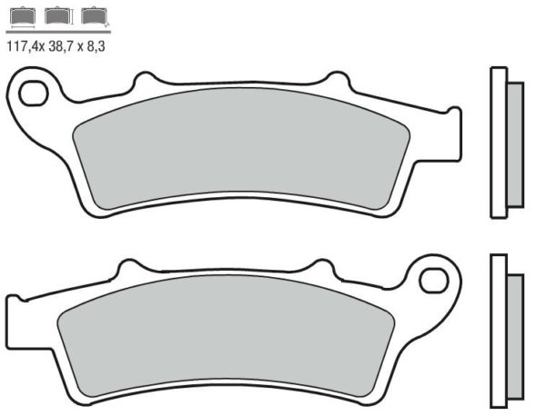 APRILIA - Pastillas de freno sinterizadas Brembo 07045XS -