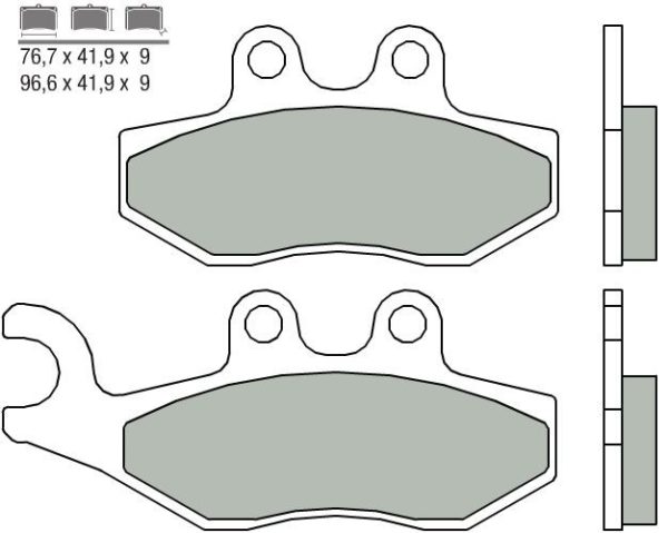 APRILIA - Pastillas de freno sinterizadas Brembo 07056XS -