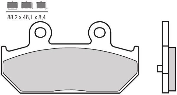 Pastillas de freno sinterizadas Brembo 07058XS