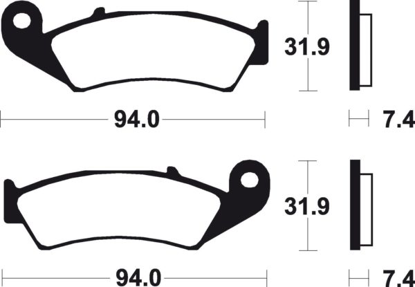 HONDA - Pastillas de freno orgánicas Brembo 07HO2506 -