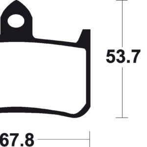 HONDA - Pastillas de freno orgánicas Brembo 07HO2807 -