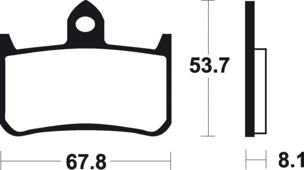 HONDA - Pastillas de freno orgánicas Brembo 07HO2807 -