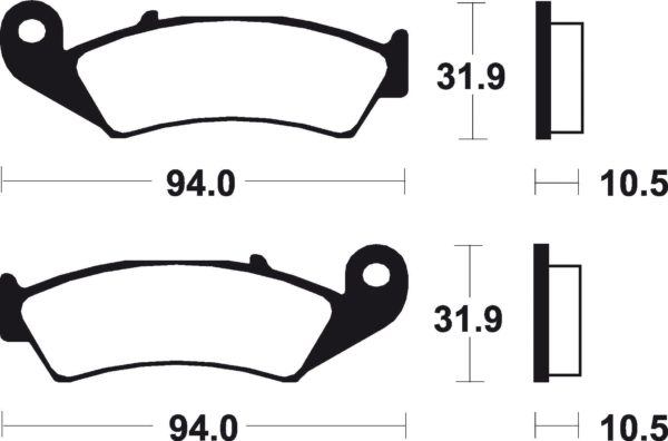 Pastillas de freno sinterizadas Brembo 07HO29SP