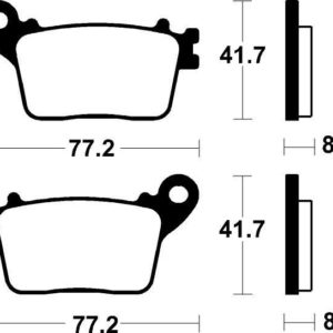 HONDA - Pastillas de freno sinterizadas Brembo 07HO59SP -