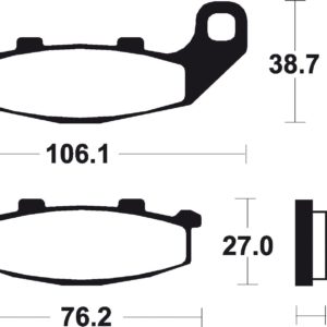 KAWASAKI - Pastillas de freno sinterizadas Brembo 07KA11SA -