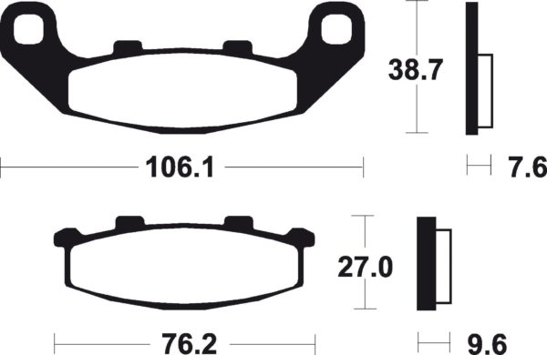 KAWASAKI - Pastillas de freno sinterizadas Brembo 07KA11SA -