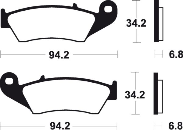 APRILIA - Pastillas de freno orgánicas Brembo 07KA1705 -