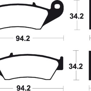 APRILIA - Pastillas de freno sinterizadas Brembo 07KA17SD -