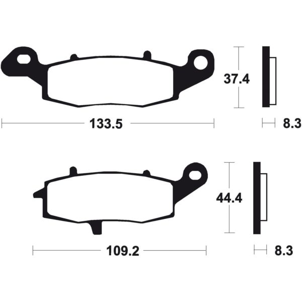 Pastillas de freno orgánicas Brembo 07KA1807