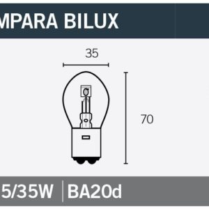 LAMPARA BILUX 12V35/35W