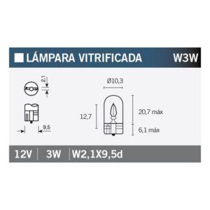 LAMPARA W3W 12V3W