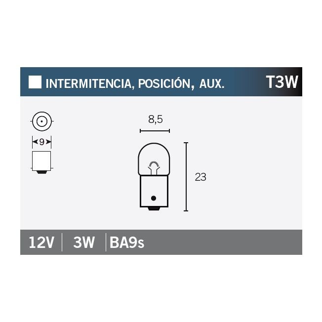 Lámpara OSRAM 3894 12V3W