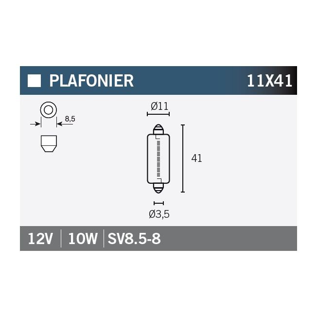 Lámpara OSRAM 6411 12V10W