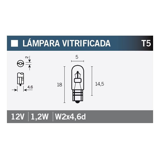 Lámpara OSRAM 2721 12V1,2W