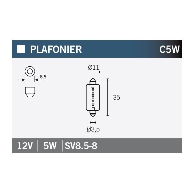 Lámpara OSRAM 6418 C5W