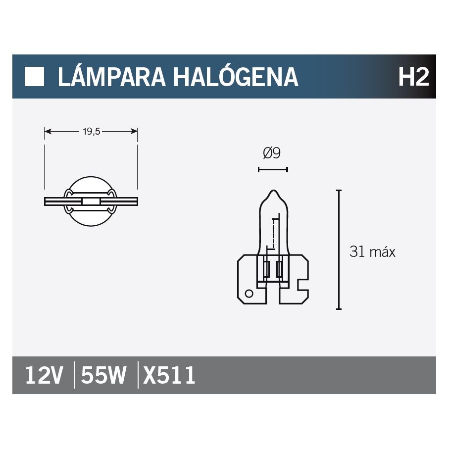Lámpara OSRAM 64173 H2
