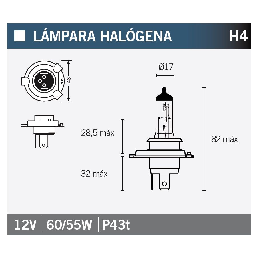 Lámpara OSRAM 64193-01-ULT H4