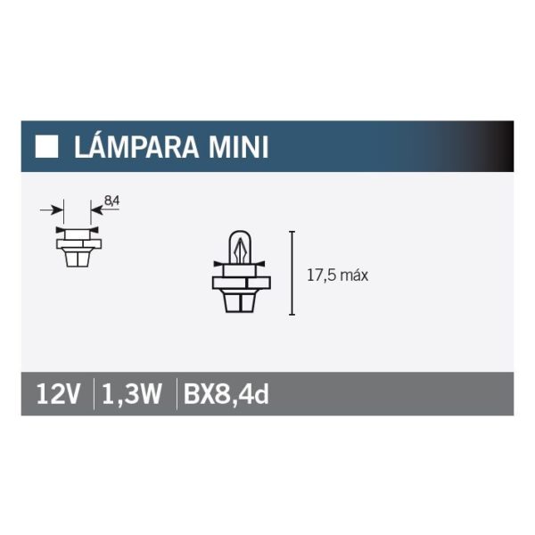 PARA TU MOTO UNIVERSAL - Lámpara OSRAM 2431MFX6 BX8,4d -