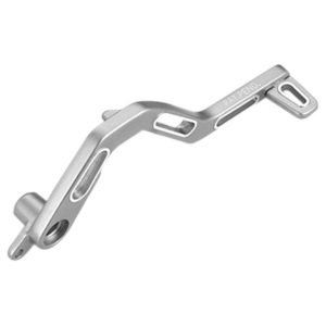 Pedal freno Aprilia. Aluminio. Plata