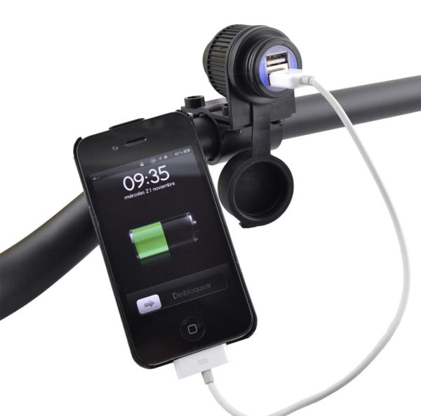 Cargador USB 12V para móviles