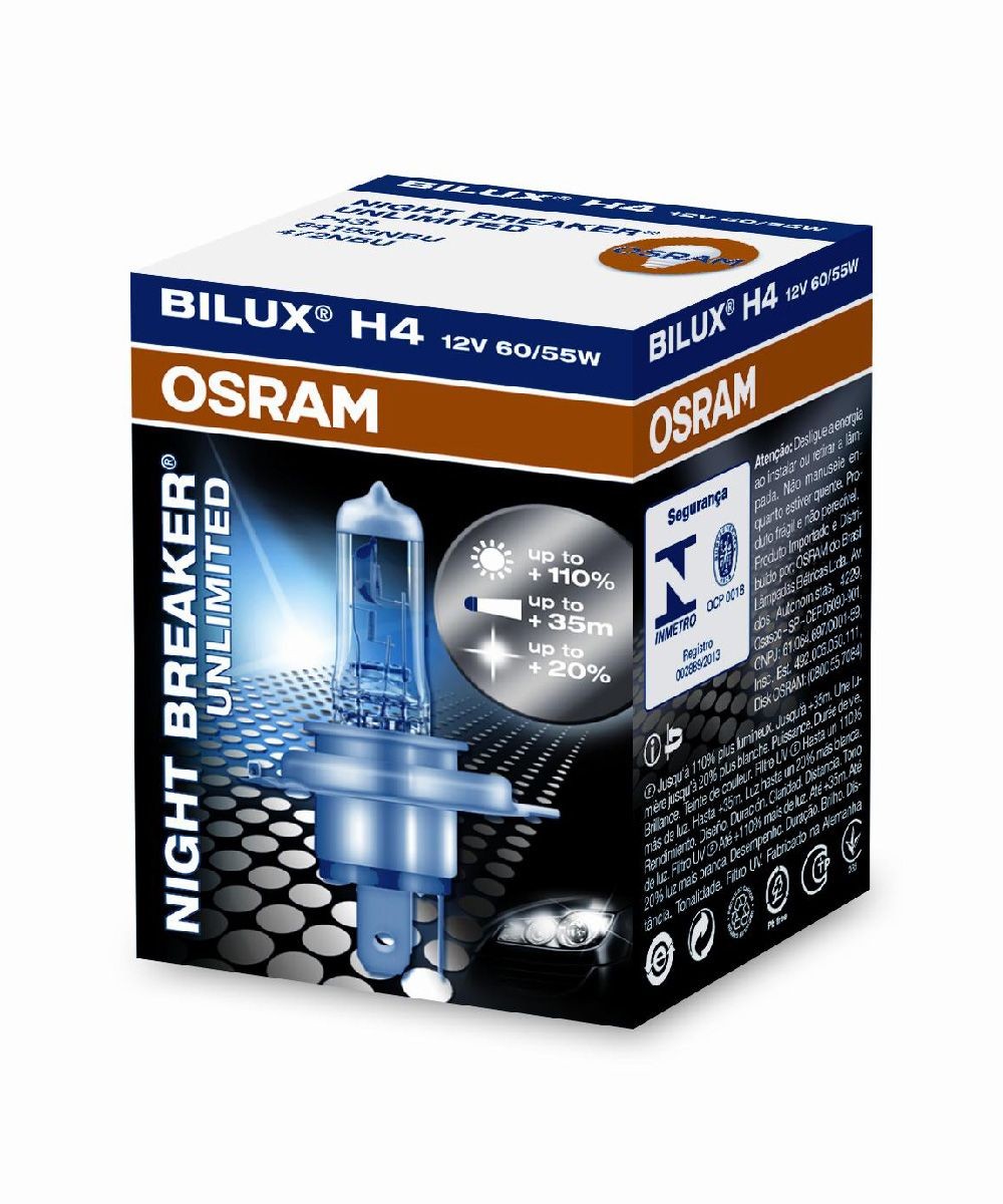 Lampara OSRAM H4 Night Breaker Unlimited - Motos Cano Sport