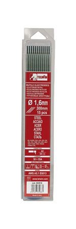 ELECTRODOS RUTILOS ACERO KIT 15 PIEZAS Ø 2