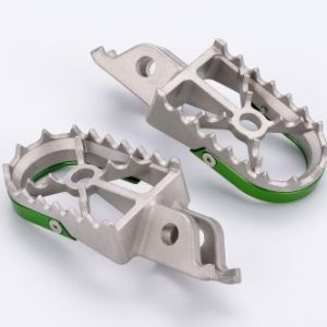 Estriberas Off Road gris/verde Kawasaki