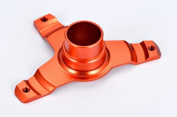 Soporte protector disco delantero naranja delantero ktm