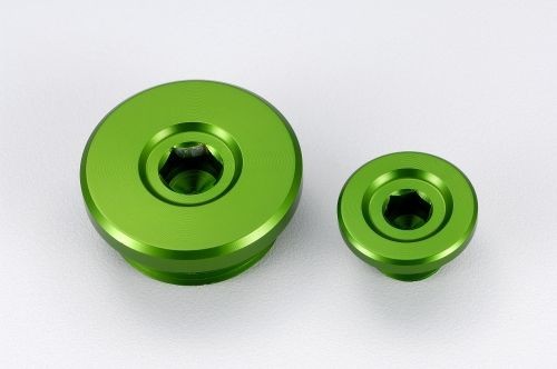 Tapon motor verde Kawasaki