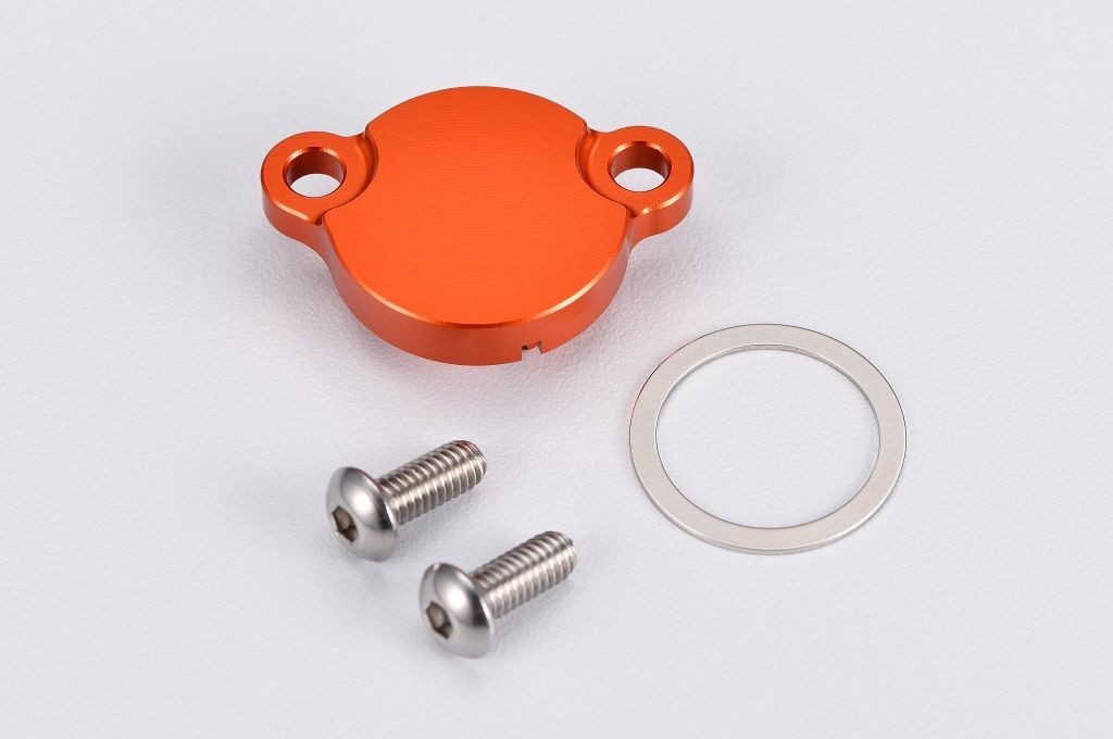 Tapa deposito bomba freno trasero azul Husqvarna TC85
