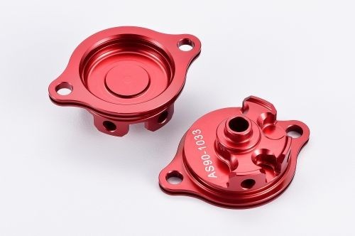 Tapa filtro de aceite rojo Honda
