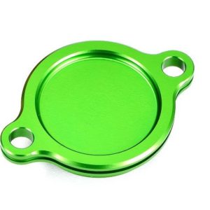 Tapa filtro de aceite verde Kawasaki Suzuki
